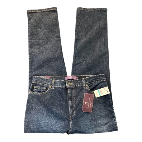 🆕 NWT Gloria Vanderbilt Amanda classic rise tapered leg jeans – size 16 Long - Picture 2 of 9